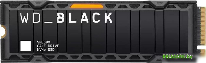 SSD WD Black SN850X NVMe Heatsink 2TB WDS200T2XHE - фото
