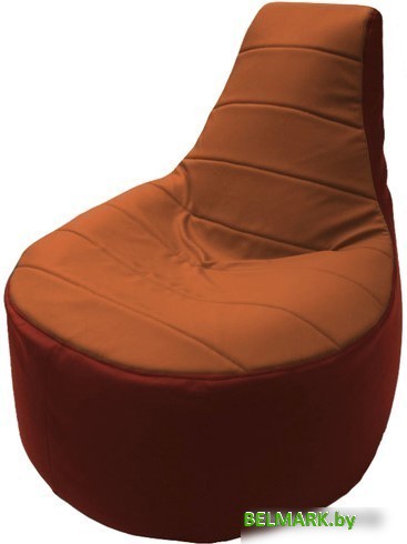 Кресло-мешок Flagman Трон Т1.3-37 (мандарин/красный) - фото