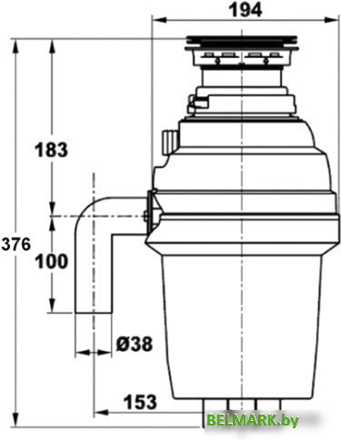 Измельчитель пищевых отходов ZorG ZR-38D - фото2
