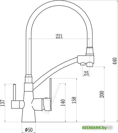 Смеситель Savol S-L1805H-01 - фото2