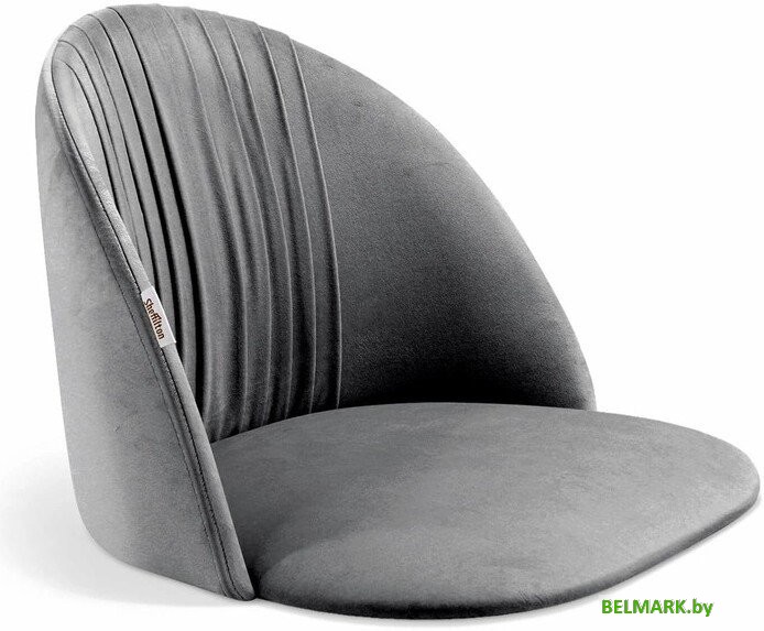 Стул Sheffilton SHT-ST35-1/S128 (угольно-серый/хром/белый муар) - фото2