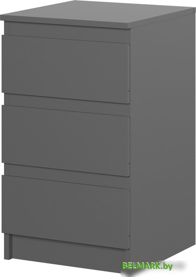 Тумба НК-Мебель Stern Т-9 3-я 72677834 (серый графит) - фото