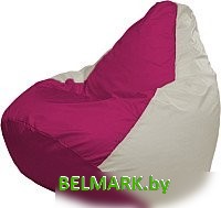 Кресло-мешок Flagman Груша Мега XXXL Г3.1-382 (фуксия/белый) - фото
