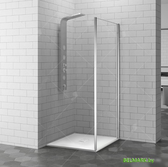 Душевая стенка RGW Z-02 100 (хром/прозрачное стекло) - фото2