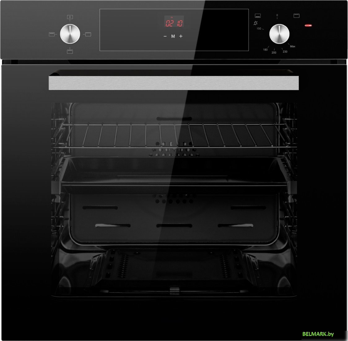 Газовый духовой шкаф Weissgauff WGO 706 D Black Glass - фото