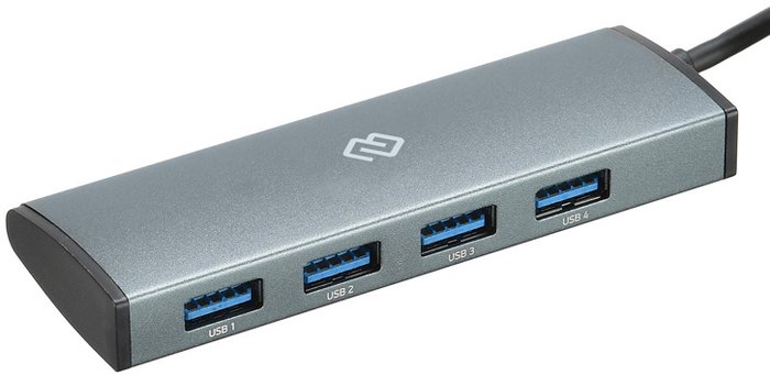 USB-хаб Digma HUB-4U3.0-UC-G - фото