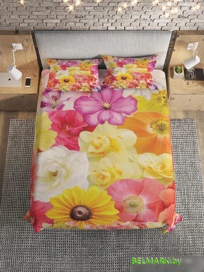 Покрывало JoyArty Коллекция цветов bcsl_2747 (220x235, 2 наволочки) - фото