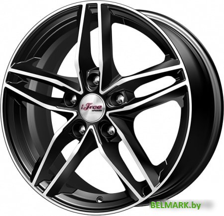 Литые диски iFree Moskva (КС689) 16x6.5" 5x114.3мм DIA 67.1мм ET 35мм Блэк Джек - фото