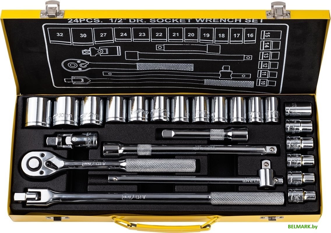 Универсальный набор инструментов Deli DL2024T (24 предмета) - фото2