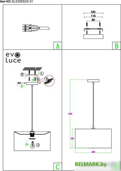 Подвесная люстра Evoluce SLE300553-01 - фото2
