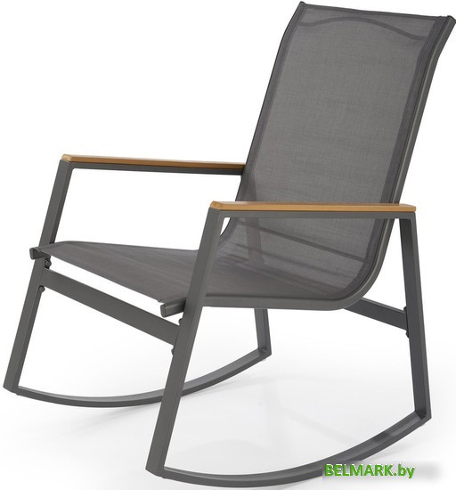 Кресло-качалка Halmar Zlatan (темно-серый/светло-серый) - фото