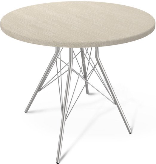 Кухонный стол Sheffilton SHT-TU2-1/80 МДФ (хром лак/ассаль) - фото