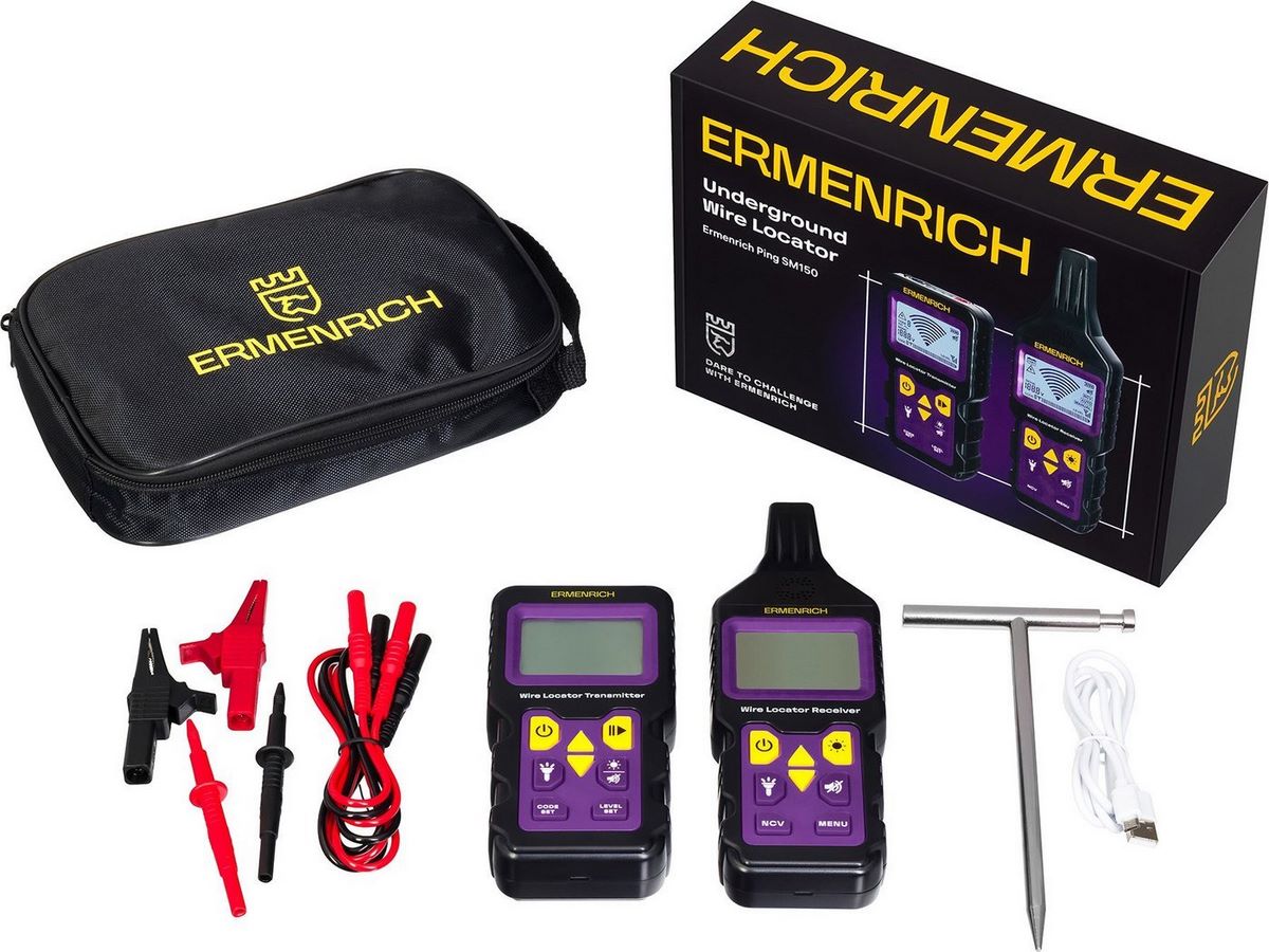 Детектор скрытой проводки Ermenrich Ping SM150 84550 - фото2