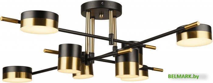Припотолочная люстра Mirastyle SX-N-4544/8 BK+GD - фото