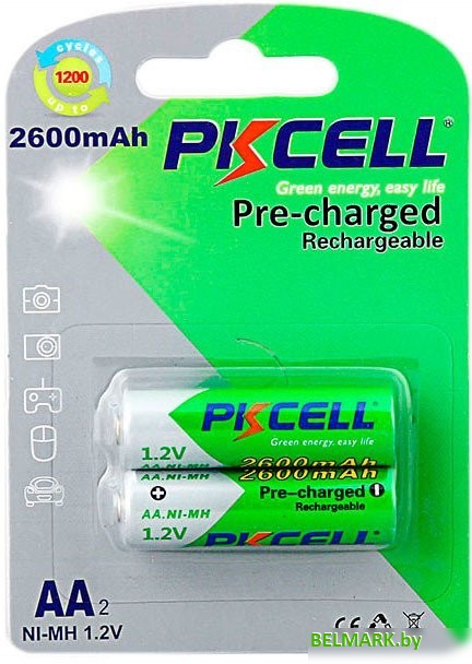Аккумулятор PKCELL NI-MH RTU AA2600-2B - фото