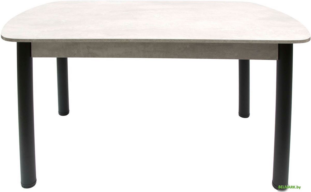 Кухонный стол ВВР ЛДСП (камень светлый/черный 110/70) - фото