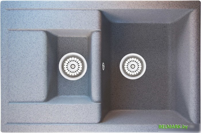Кухонная мойка Berge BR-7612 (серый матовый) - фото