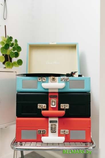 Виниловый проигрыватель Lenco TT-110 (красный/белый) - фото2