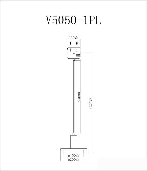 Подвесная люстра Moderli Solumn V5050-1PL - фото2