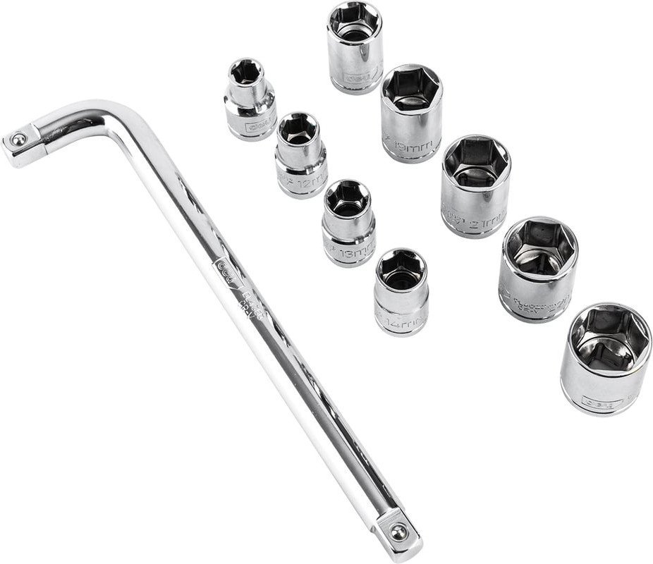 Набор трещотка с головками Deli DL2010T (10 предметов) - фото2