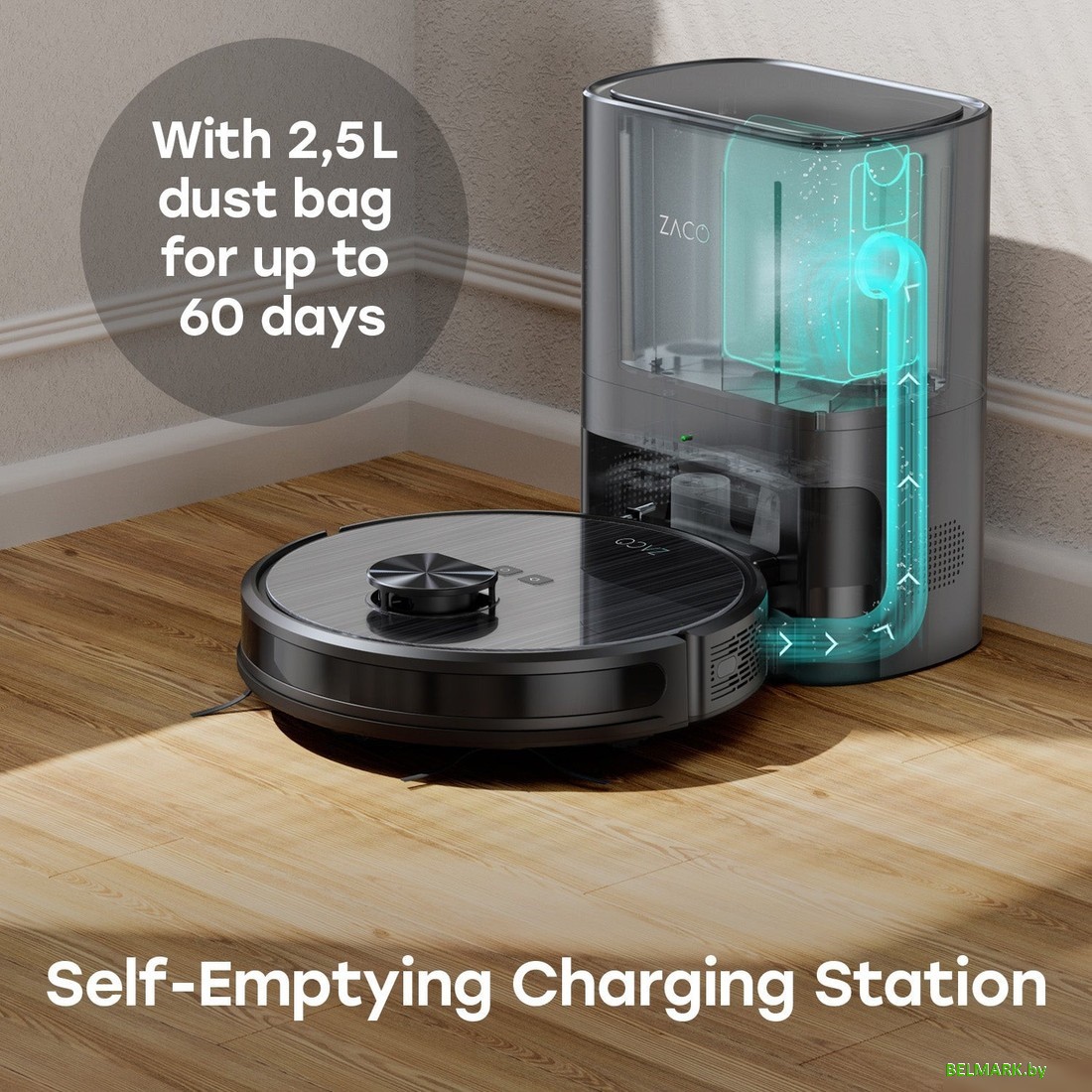 Робот-пылесос Zaco A10 Pro (черный) - фото2