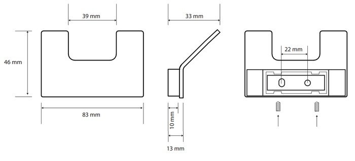 Крючок для ванны Bemeta Nero 135106030 - фото2