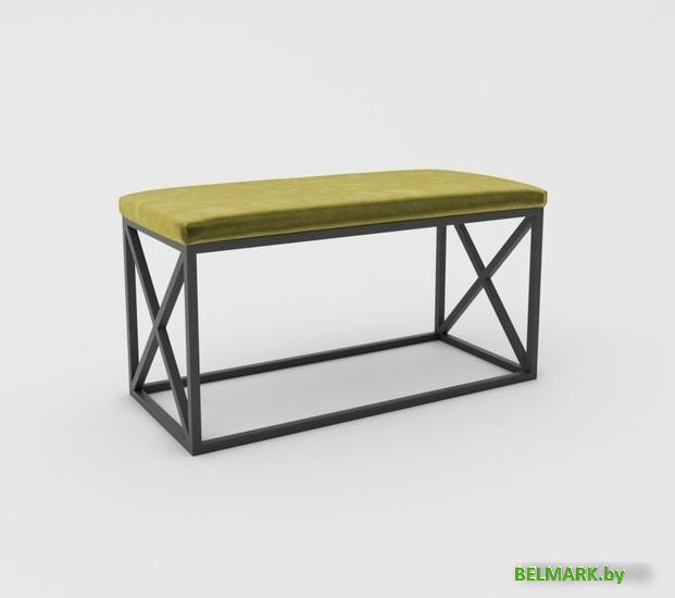 Банкетка Hype Mebel Куб (черный/золото) - фото