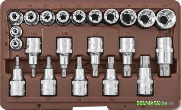 Набор торцевых головок Ombra 953222 (22 предмета) - фото2