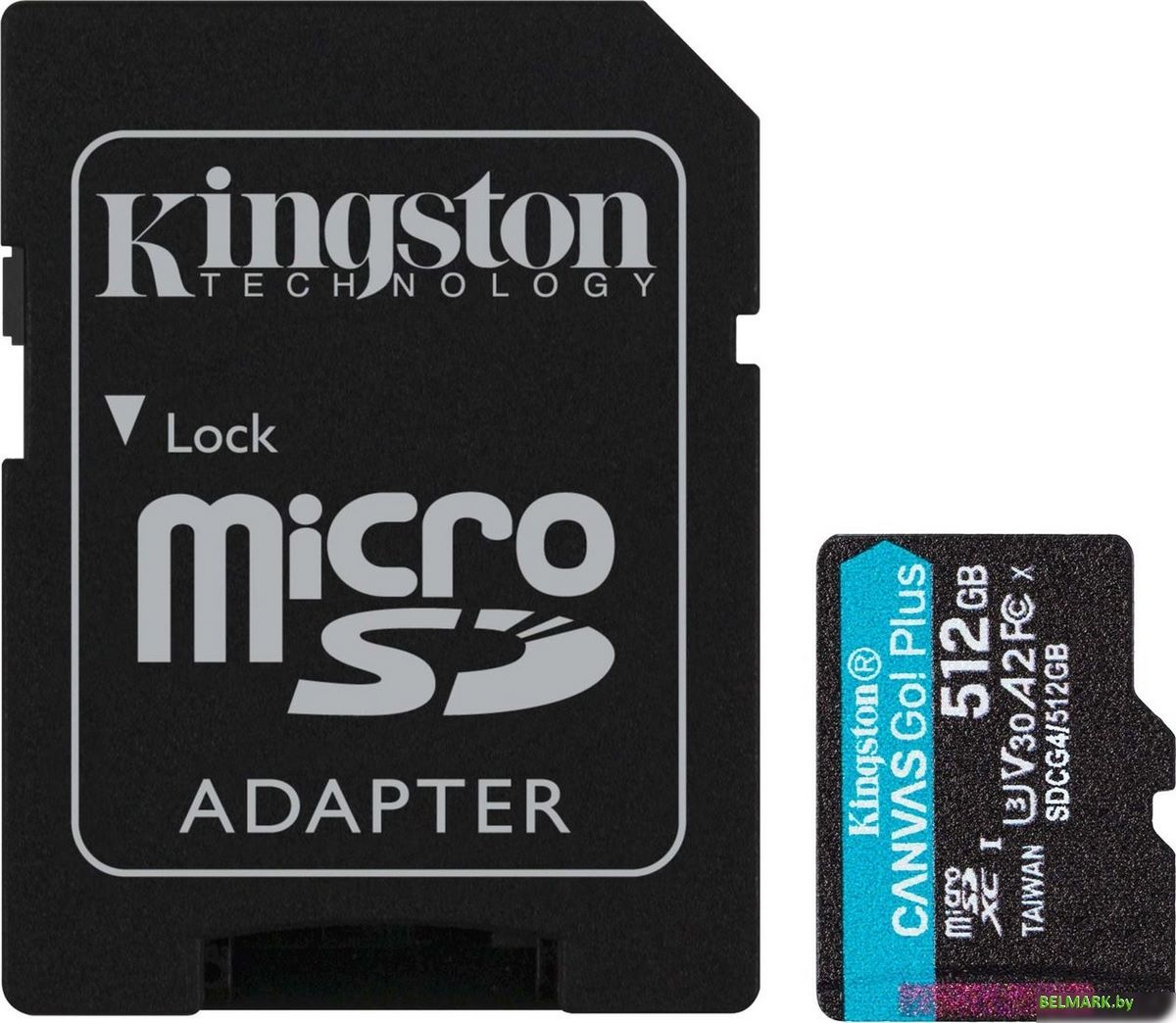 Карта памяти Kingston Canvas Go! microSDXC 512GB SDCG4/512GB (с адаптером) - фото