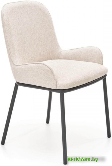 Стул с подлокотниками Halmar K481 (бежевый/черный) - фото