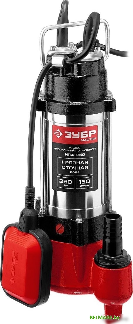 Фекальный насос Зубр Мастер НПФ-250 - фото2