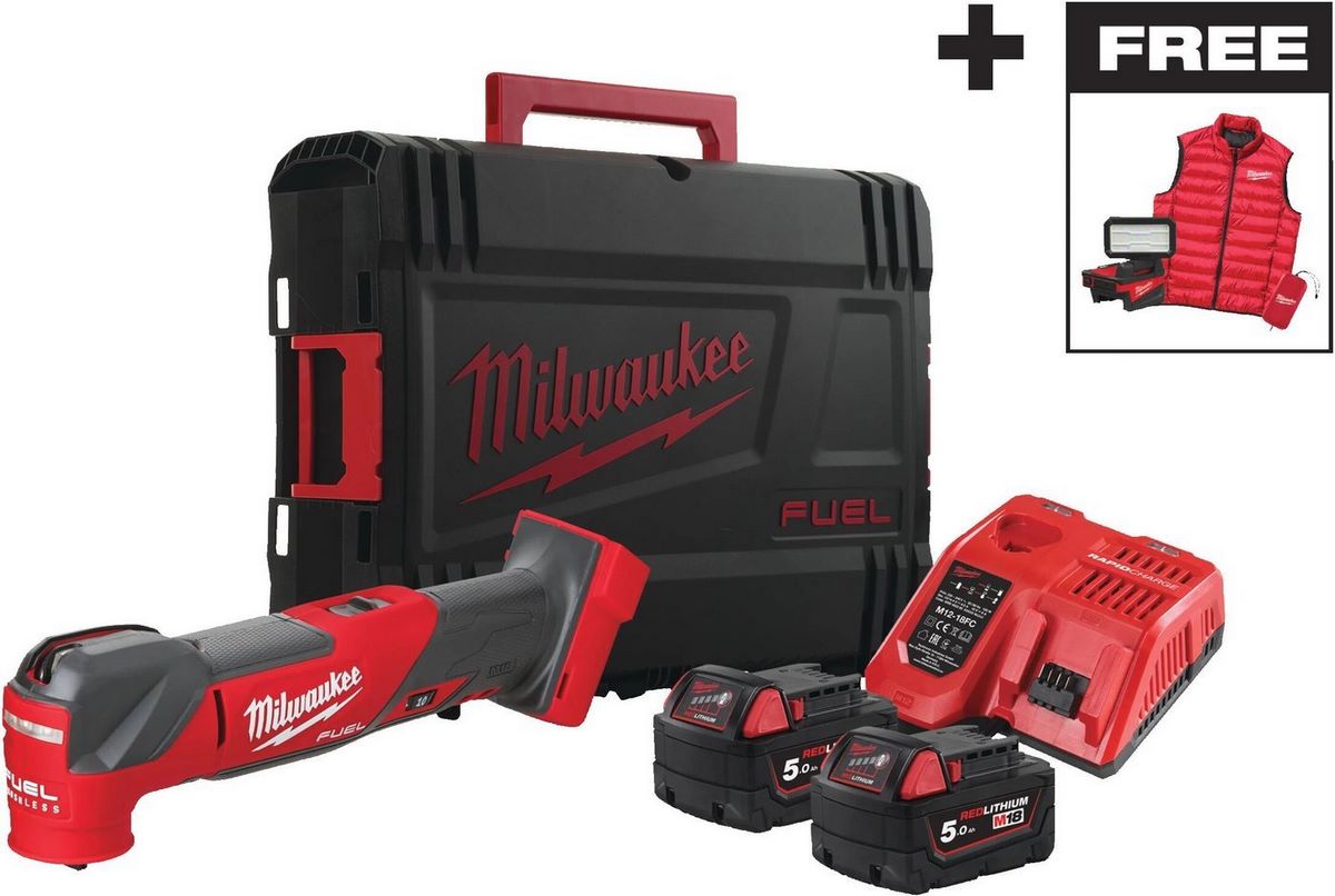 Реноватор Milwaukee M18 FMTMC-502X 4933499454 (с 2-мя АКБ, кейс) - фото