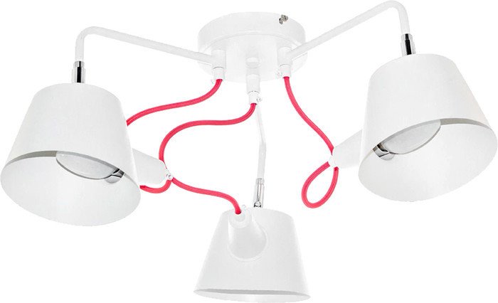 Припотолочная люстра Aitin Pro C996/3 белый/красный - фото