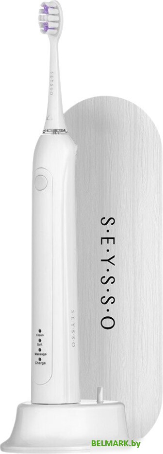 Электрическая зубная щетка Seysso Carbon Basic White (с чехлом) - фото2