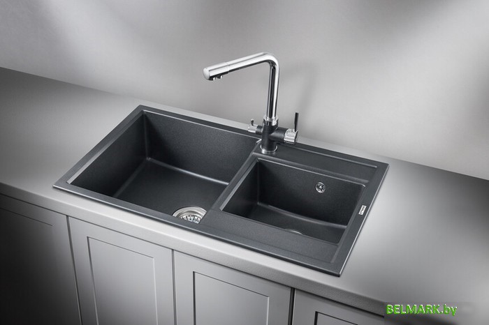 Кухонная мойка Granula GR-8201 (шварц) - фото2