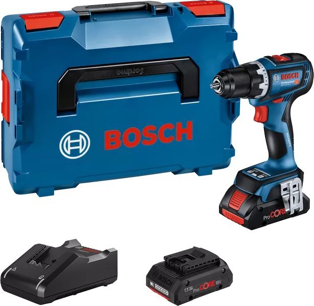 Дрель-шуруповерт Bosch GSR 18V-90 C Professional 06019K6004 (с 2-мя АКБ 4 Ач, кейс) - фото