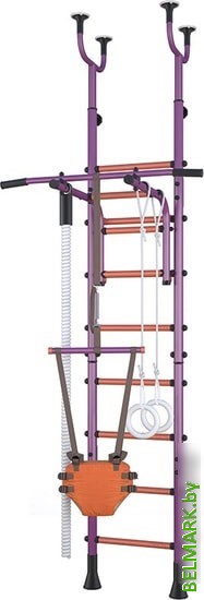 Детский спортивный комплекс Polini Kids Sport Neo враспор (фиолетовый) - фото