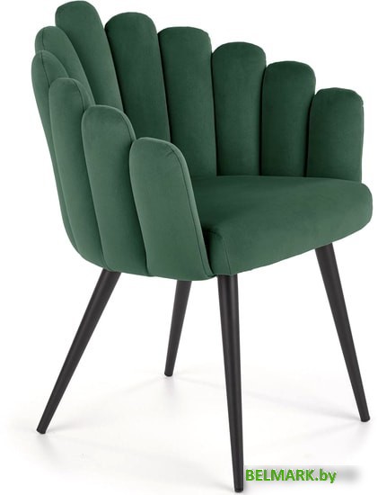Стул с подлокотниками Halmar K410 (темно-зеленый) - фото