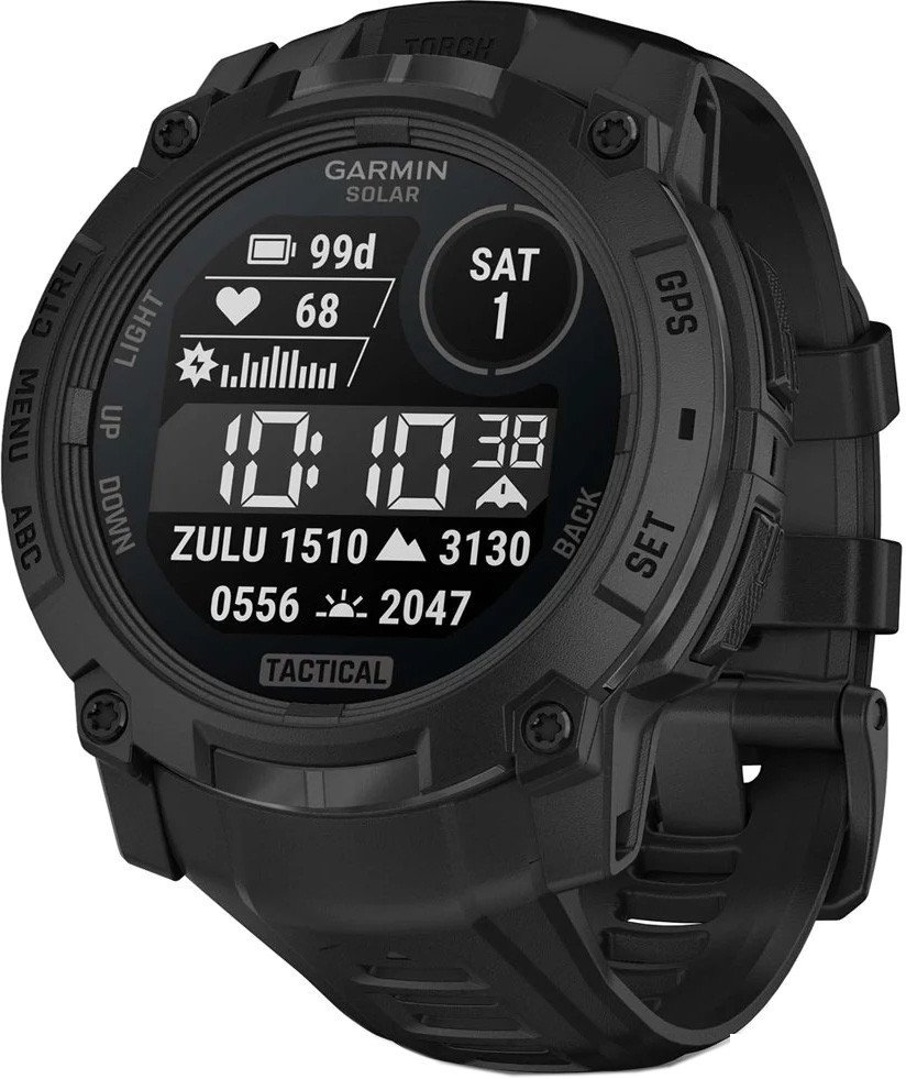 Умные часы Garmin Instinct 3 Solar Tactical Edition 50 мм (черный) - фото