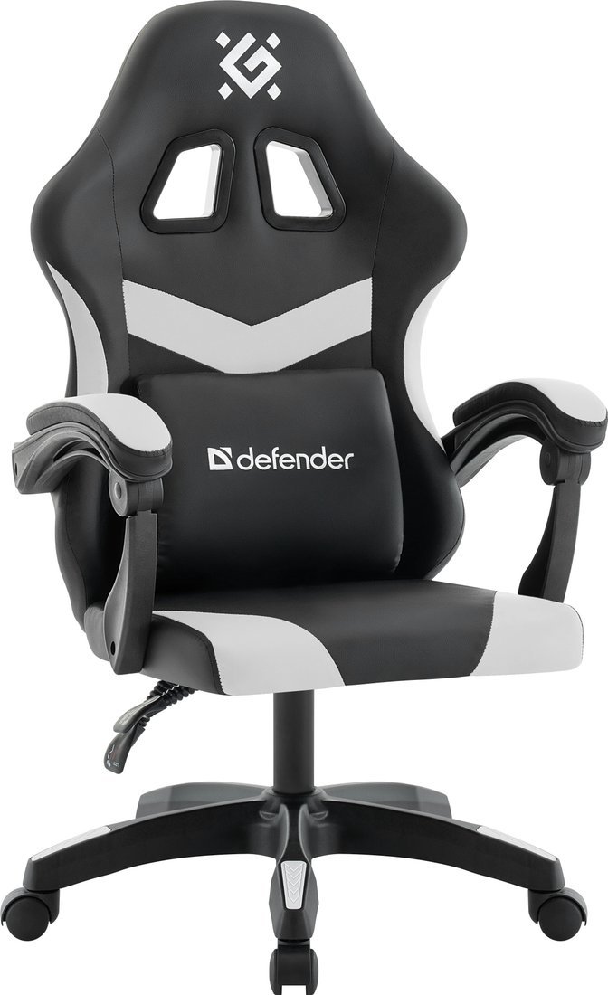 Игровое (геймерское) кресло Defender Runa (черный/белый) - фото