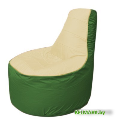 Кресло-мешок Flagman Трон Т1.1-2008 (бежевый/зеленый) - фото