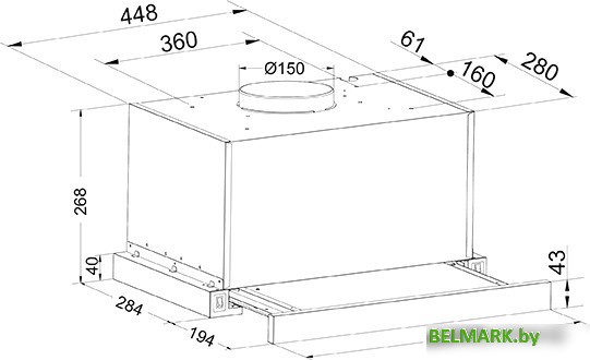 Кухонная вытяжка Oasis VT-50W (F) - фото2