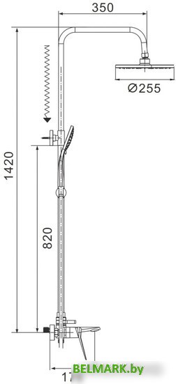 Душевая система Shevanik S8436H - фото2