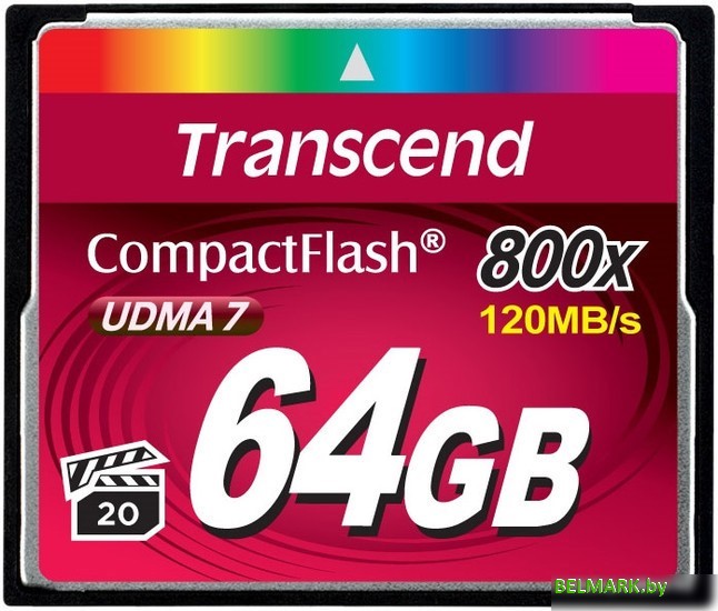 Карта памяти Transcend 800x CompactFlash Premium 64GB (TS64GCF800) - фото