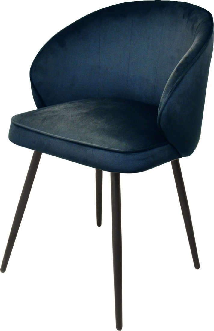 Мирабелла Бордо (велюр синий/черный) - фото