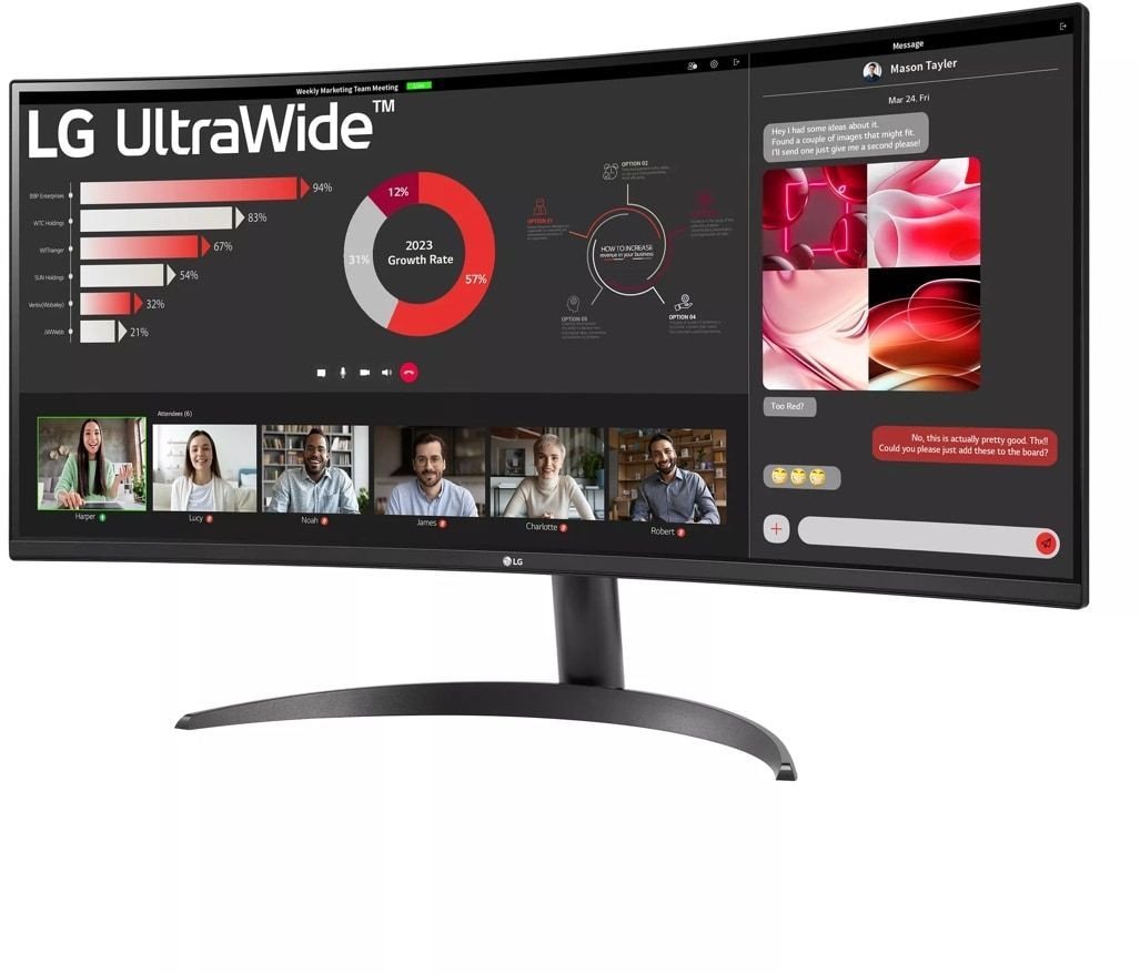 Монитор LG UltraWide 34WR50QC-B - фото2