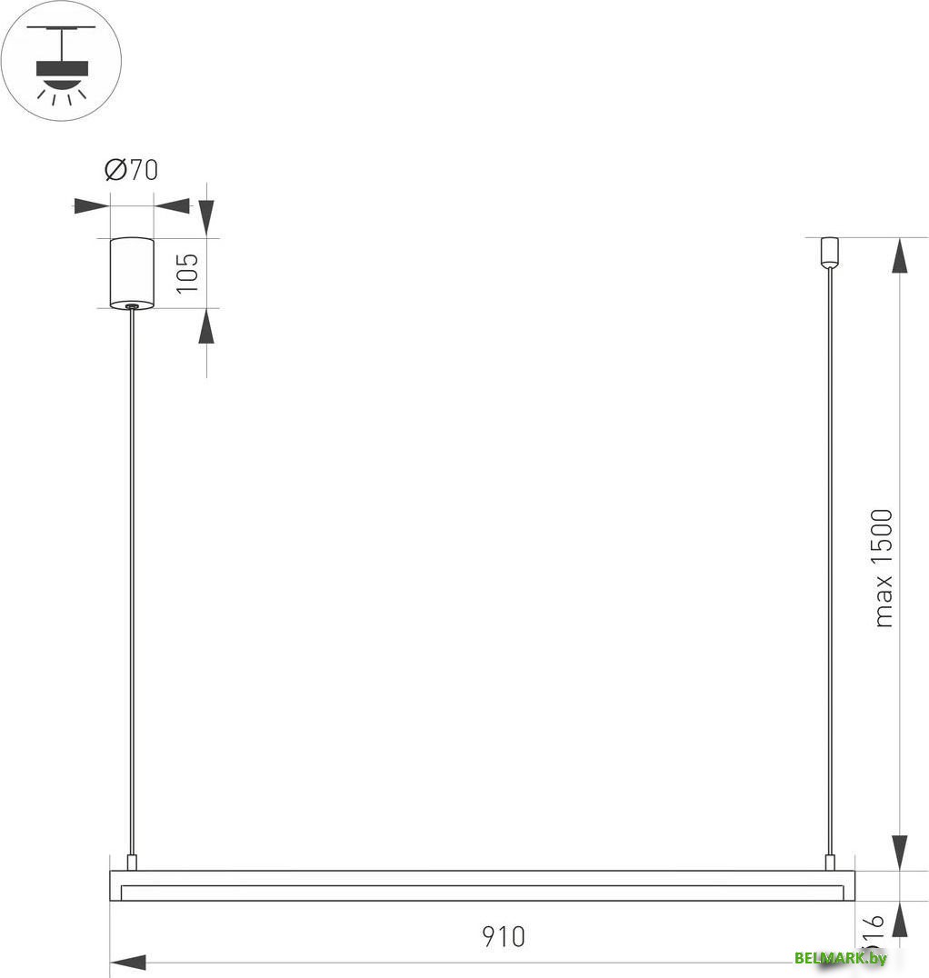 Подвесная люстра Arlight SP-Umbra-Hang-H-L900-15W Day4000 036942(1) - фото2