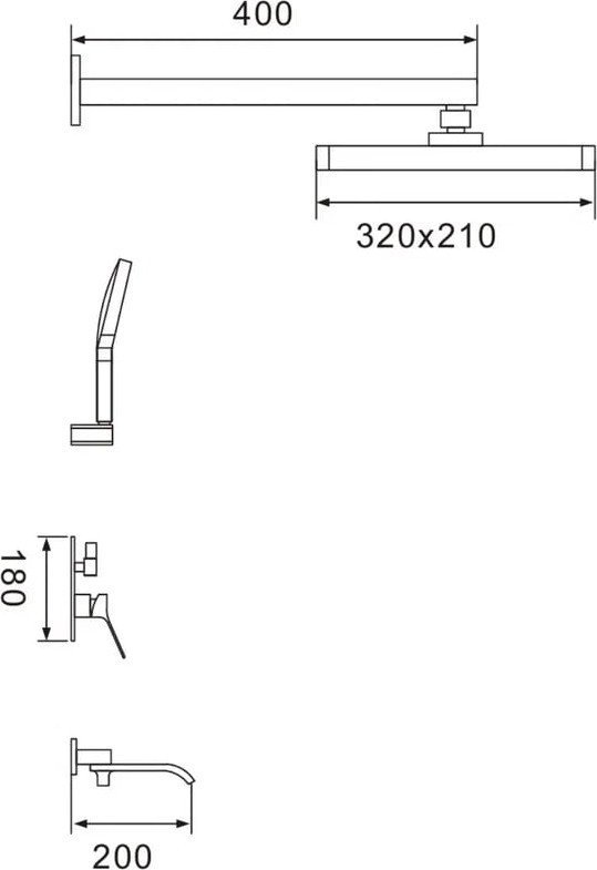 Душевая система Shevanik S4135H - фото2