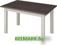 Кухонный стол Senira Кастусь 120-160x75 (венге/белый) - фото