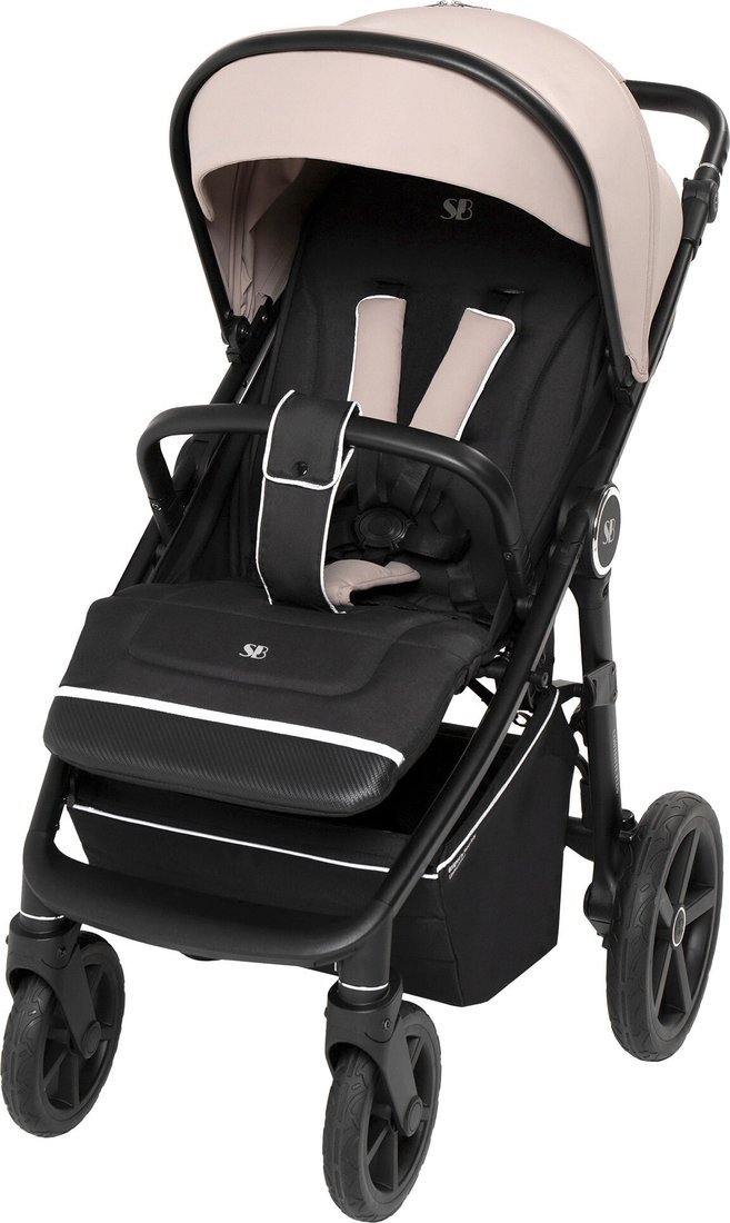 Коляска прогулочная «книга» Sweet Baby Contente Plus Basic (бежевый) - фото